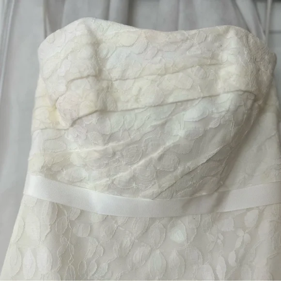 Galina Mermaid Wedding Dress 6P NWT Style 7WG3381 Lace Detail - Picture 3 of 14